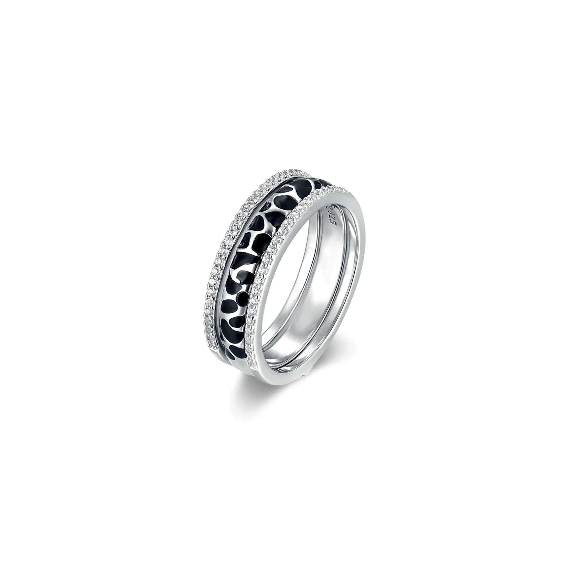 Seinerzeit Ringe Moonshine Safari Ring in rhodiniertem 925 Sterling Silber Gr. 54