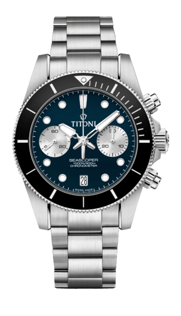 Titoni Seascoper Chronograph Men's Watch 94300 S-BK-732