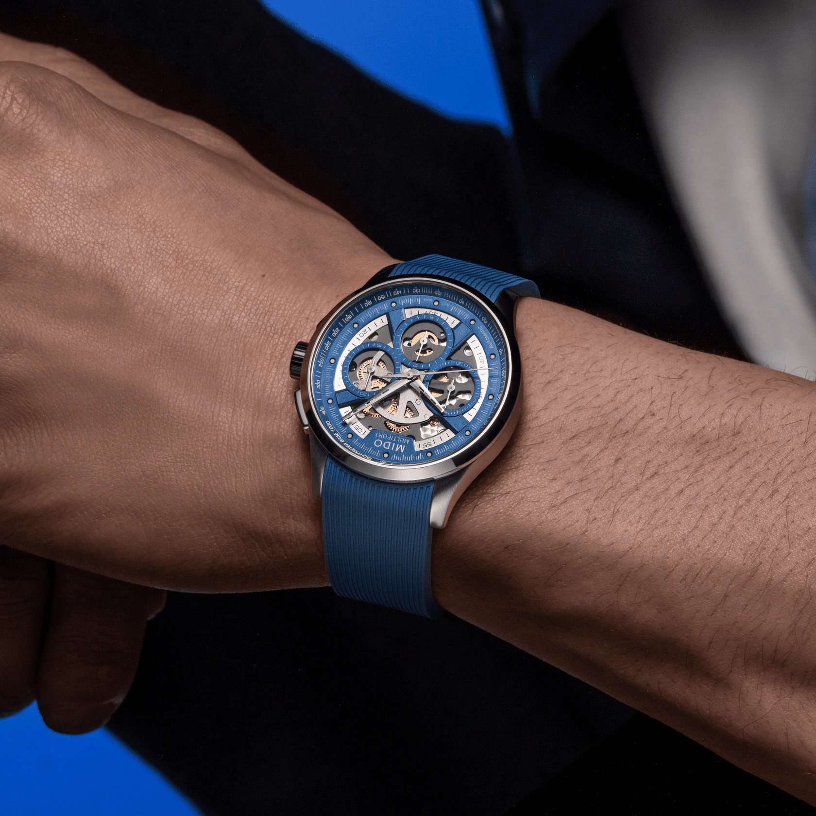 Mido Multifort Skeleton Chronograph Herrenuhr M038.662.17.040.00