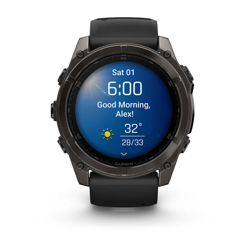 Garmin fēnix® 8 - 51 mm AMOLED Sapphire Schwarz/Carbongrau Titan DLC 010-02905-21