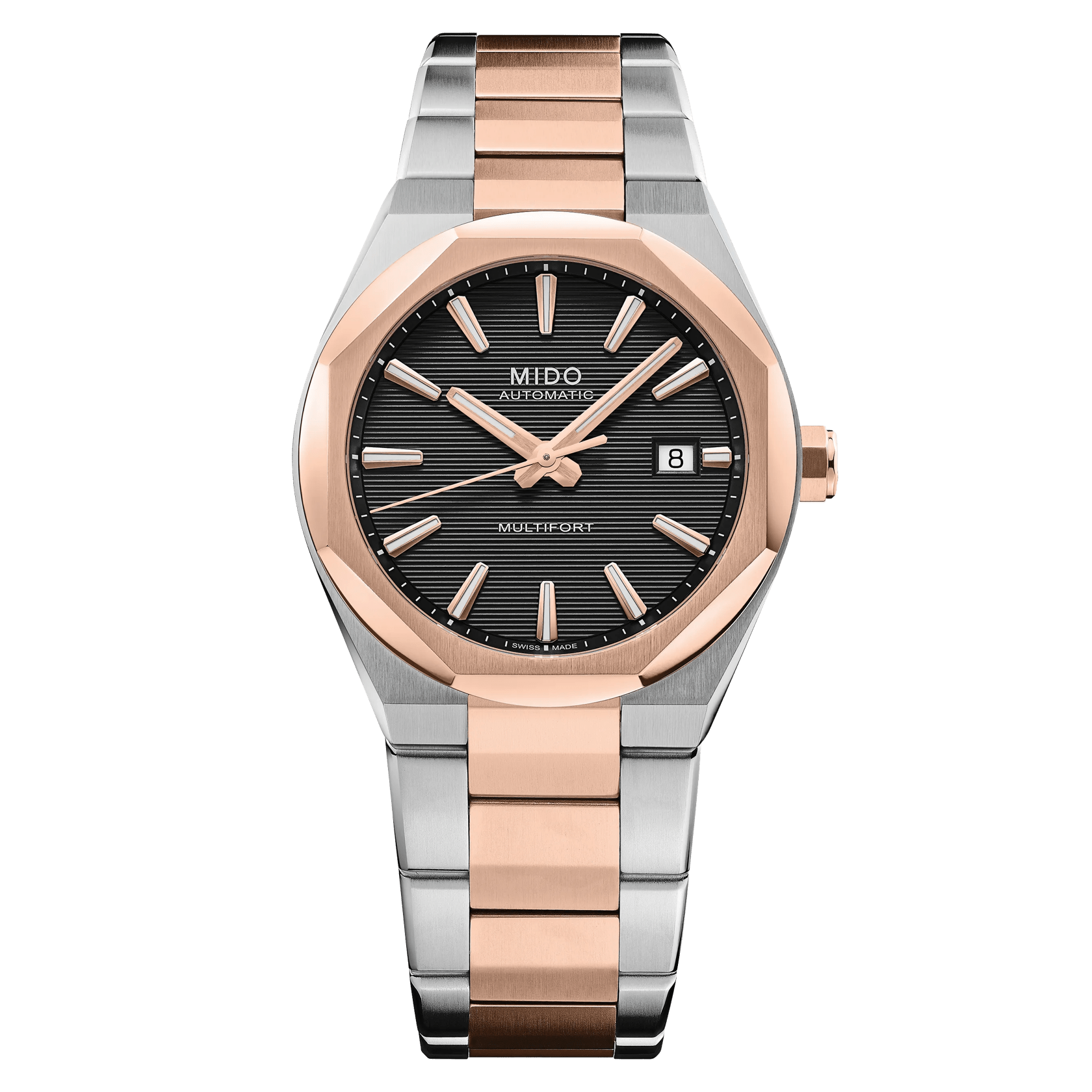 Mido Multifort 8 One Crown, Multicolor, Achteckige Lünette, Gangreserve bis zu 80 Stunden Herrenuhr M055.507.22.051.00