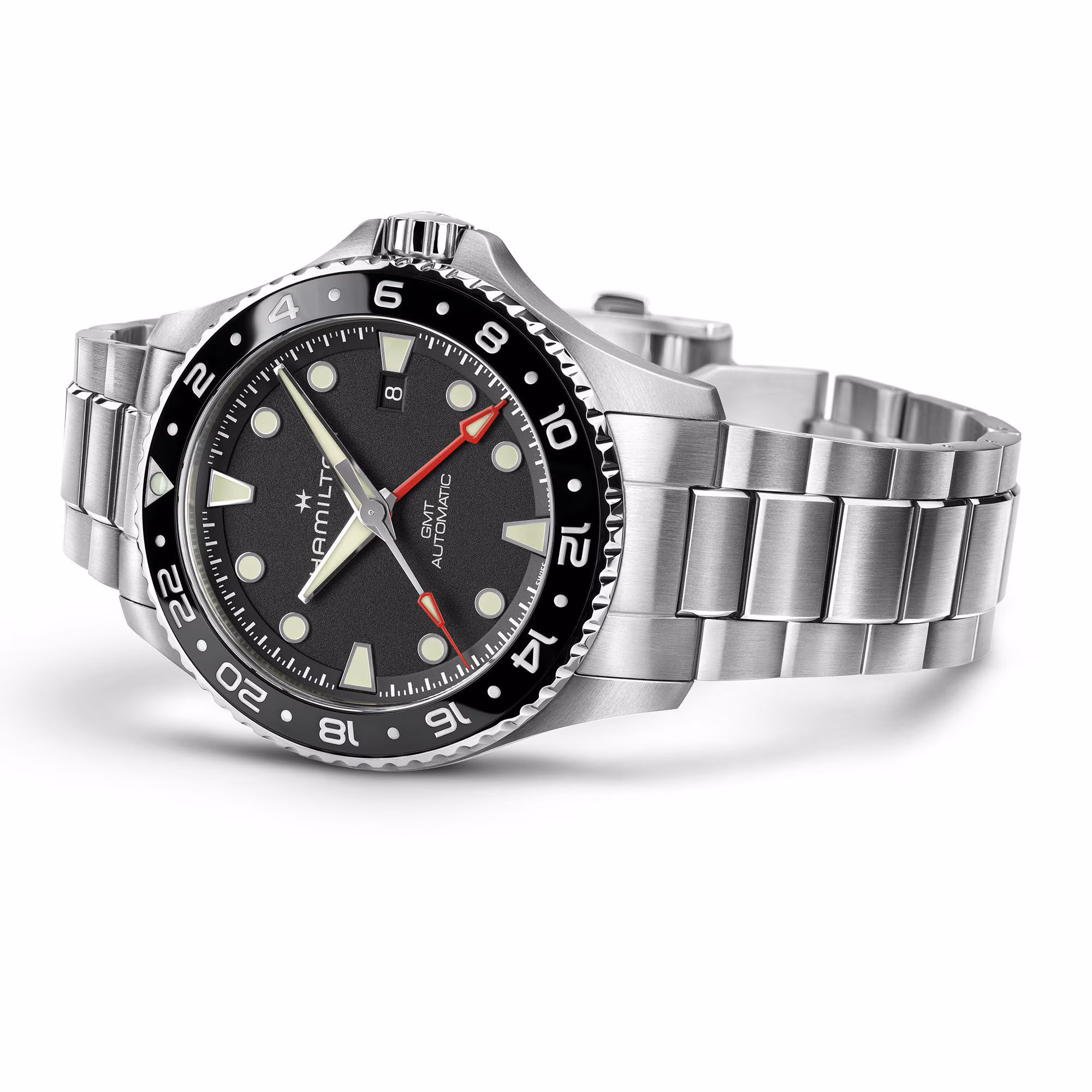 Hamilton KHAKI NAVY SCUBA AUTO Black GMT 43MM Men's Watch H82555130