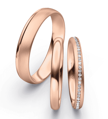 First Individual Love 3D TriSet Wedding Ring Pair Rauschmayer 72-02044 | 73-02044 | 72-02045