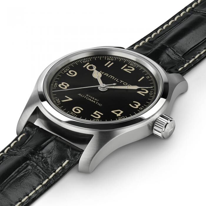 h70605731_detail_laidview Hamilton Khaki Field Automatic H70605731 Men's Watch