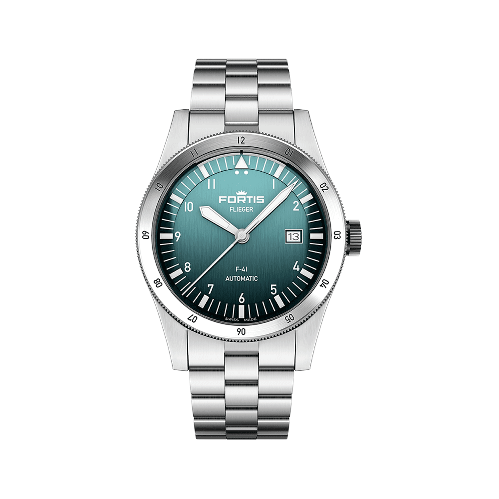 Fortis FLIEGER F-41 Automatic Petrol Herrenuhr F4220021