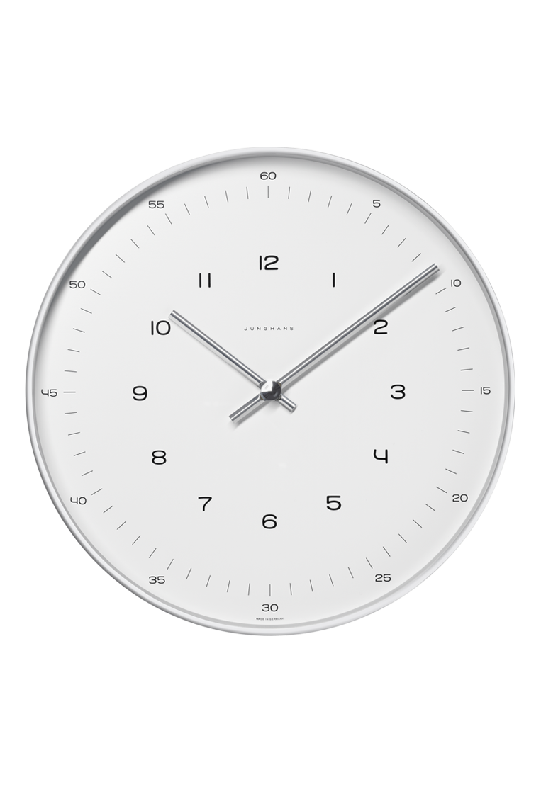 367_6047-00_front JUNGHANS max bill wall clock quartz 0367/6047.00