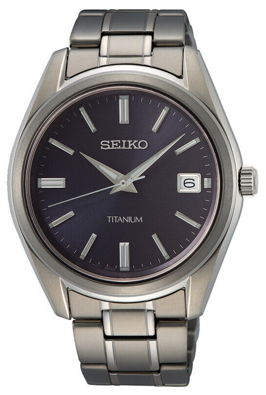 Seiko Quartz Titanium Men's Watch SUR373P1 Seiko Quartz Titanium Men's Watch SUR373P1
