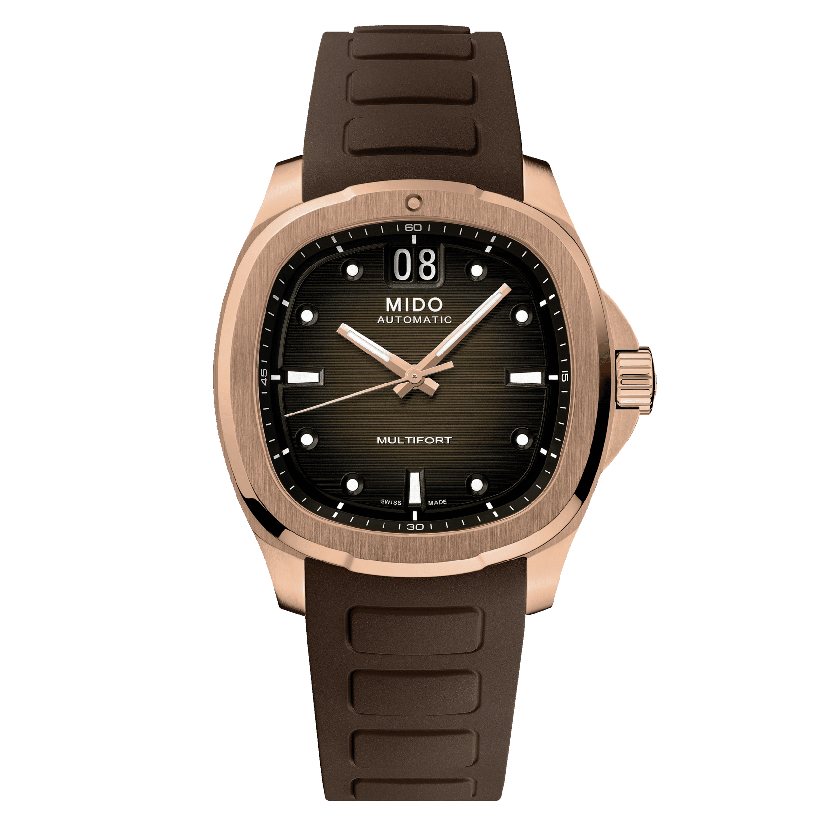 M049-526-37-291-00_0_front_1 Mido Multifort TV brown rose gold big date men's watch M049.526.37.291.00