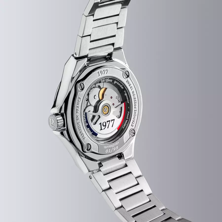 1977 ARSENE Automatique, 41 MM, Cadran Orange, Bracelet Acier 904L Men's Watch 1977P02181