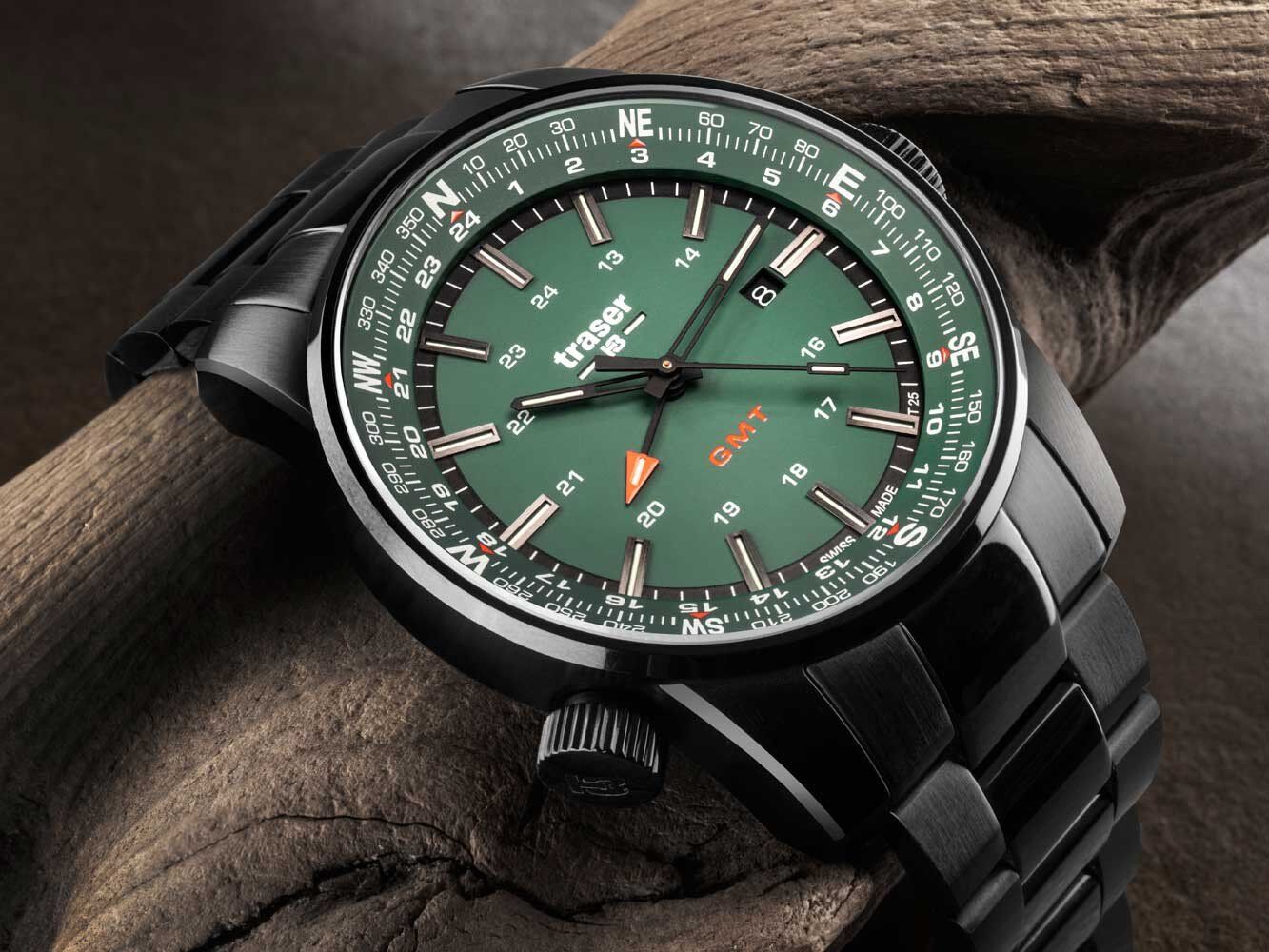 Traser H3 P68 Pathfinder GMT Green Herrenuhr 109525