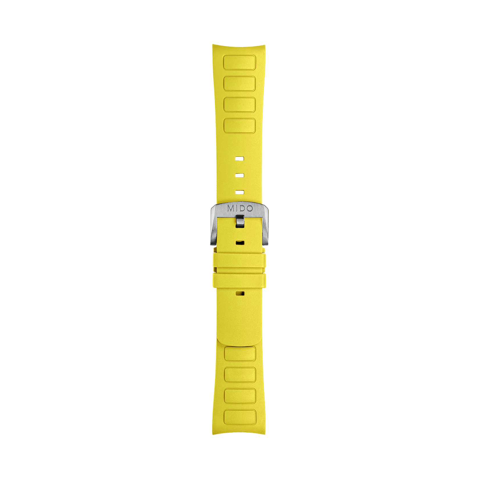 M852019019_4_view_1 Mido replacement bracelet rubber yellow 22 mm M852.019.019