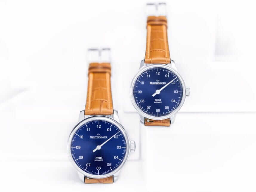 a64b626c-51ed-4e7c-879d-df4a6a2451e9 Meister Singer Automatic Sunburst Blue Men's Watch BM9908