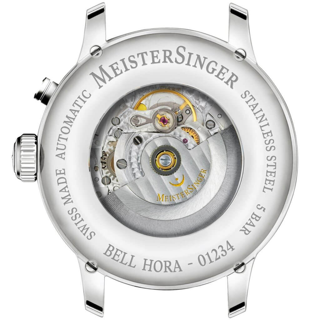 BHO9xx_Caseback_3398x5359px-1024x1024 Meister Singer Bell Hora Automatic Men's Watch BHO918G
