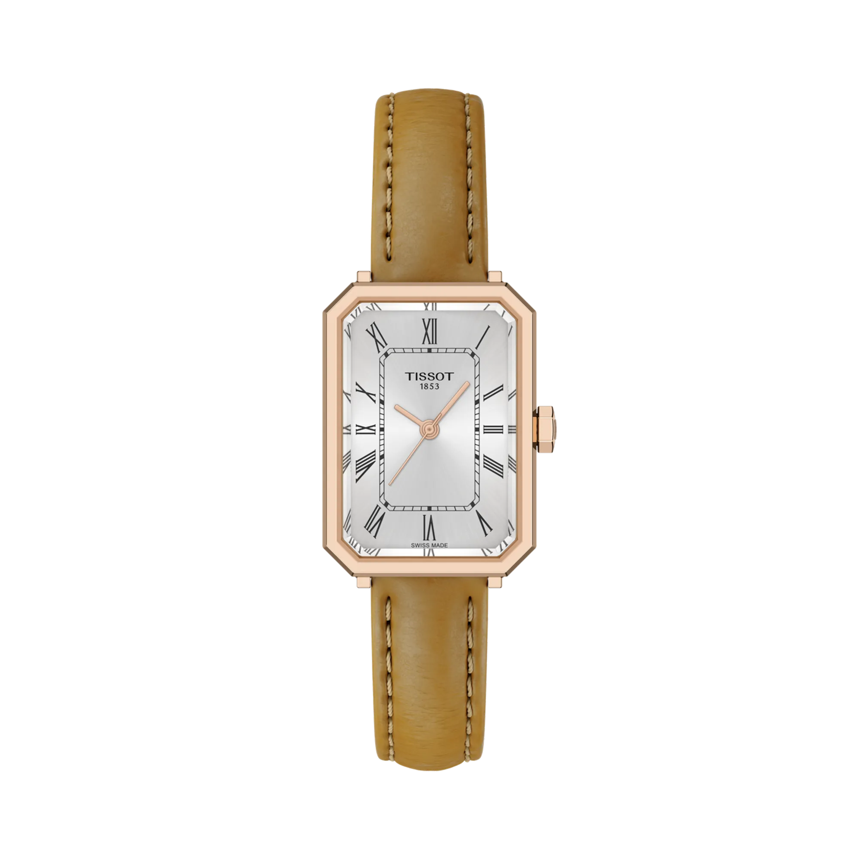 Tissot SRV 30mm, Schweizer Quarzwerk, Lederarmband Braun Damenuhr T160.110.36.033.00