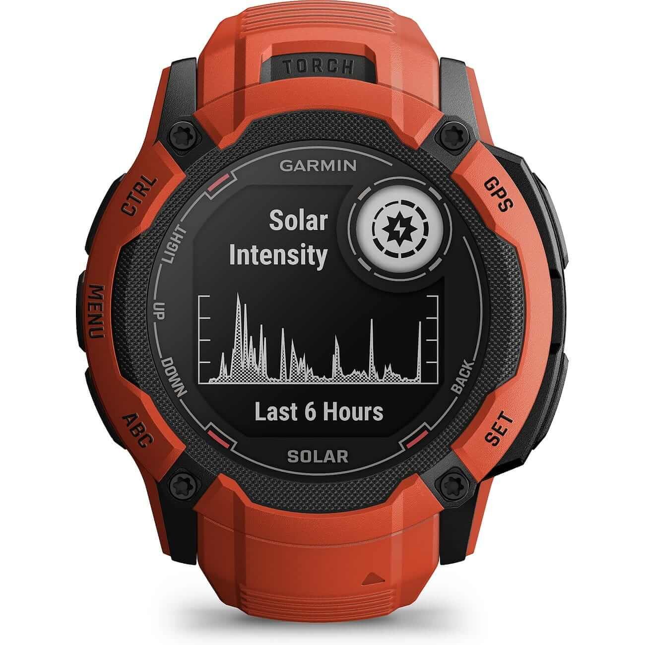 Garmin Instinct 2X Solar Rot Herrenuhr 010-02805-01