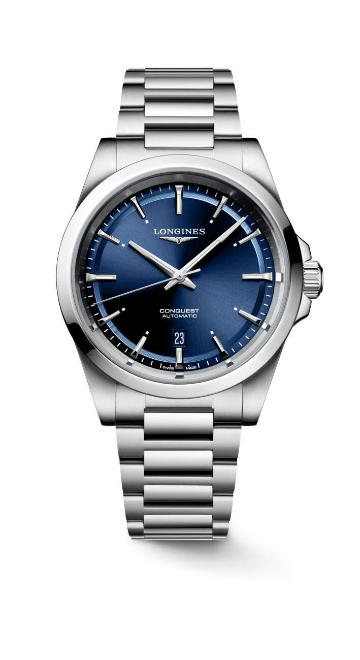Longines Conquest Herrenuhr blau 41mm L3.830.4.92.6