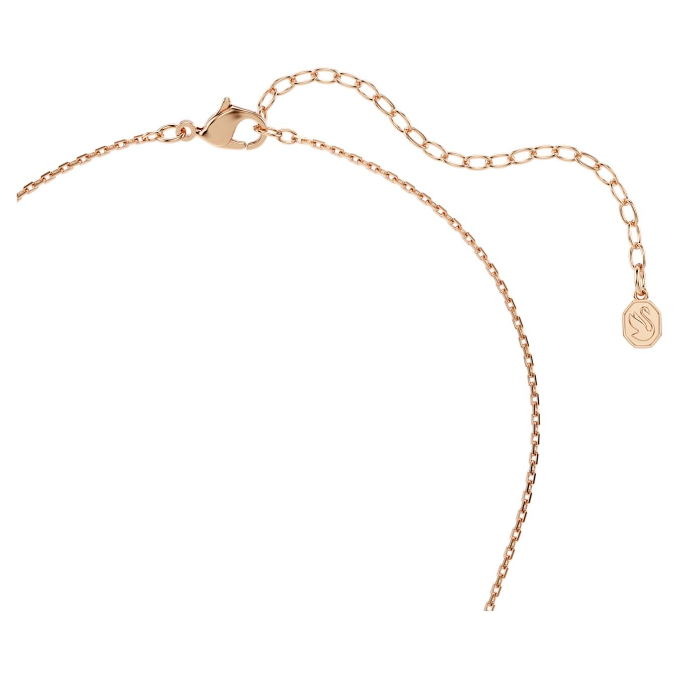 Swarovski  Constella Anhänger Rundschliff, Dancing Stone, Rosa, Roségold-Legierungsschicht