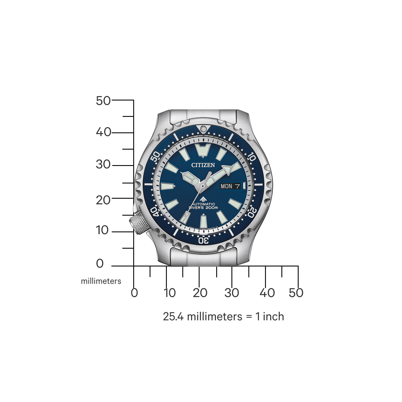 Citizen Promaster Marine Automatik Divers Herrenuhr inklusive Ersatzband NY0161-63LE