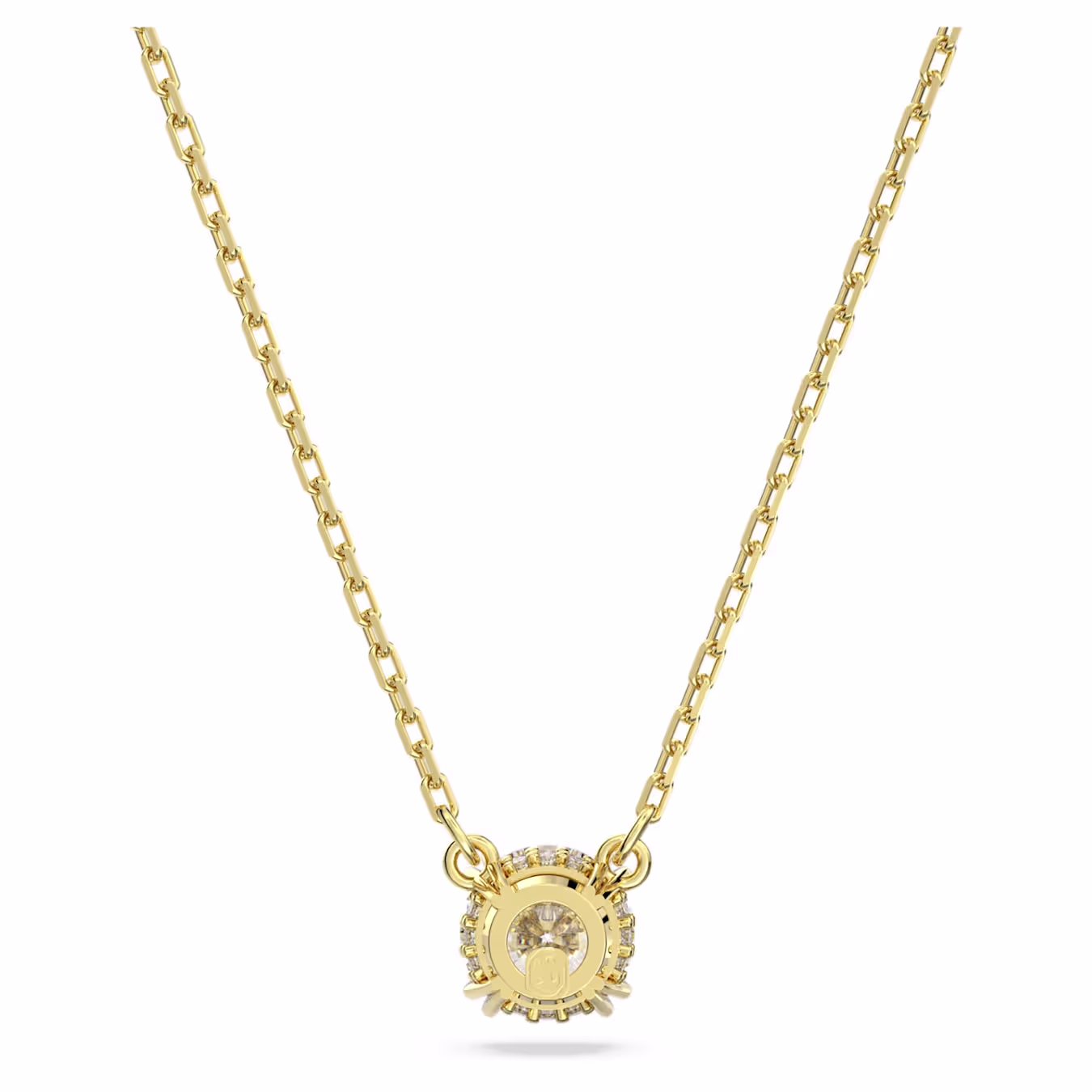 Swarovski  Stilla Anhänger Rundschliff, Weiß, 18k vergoldet