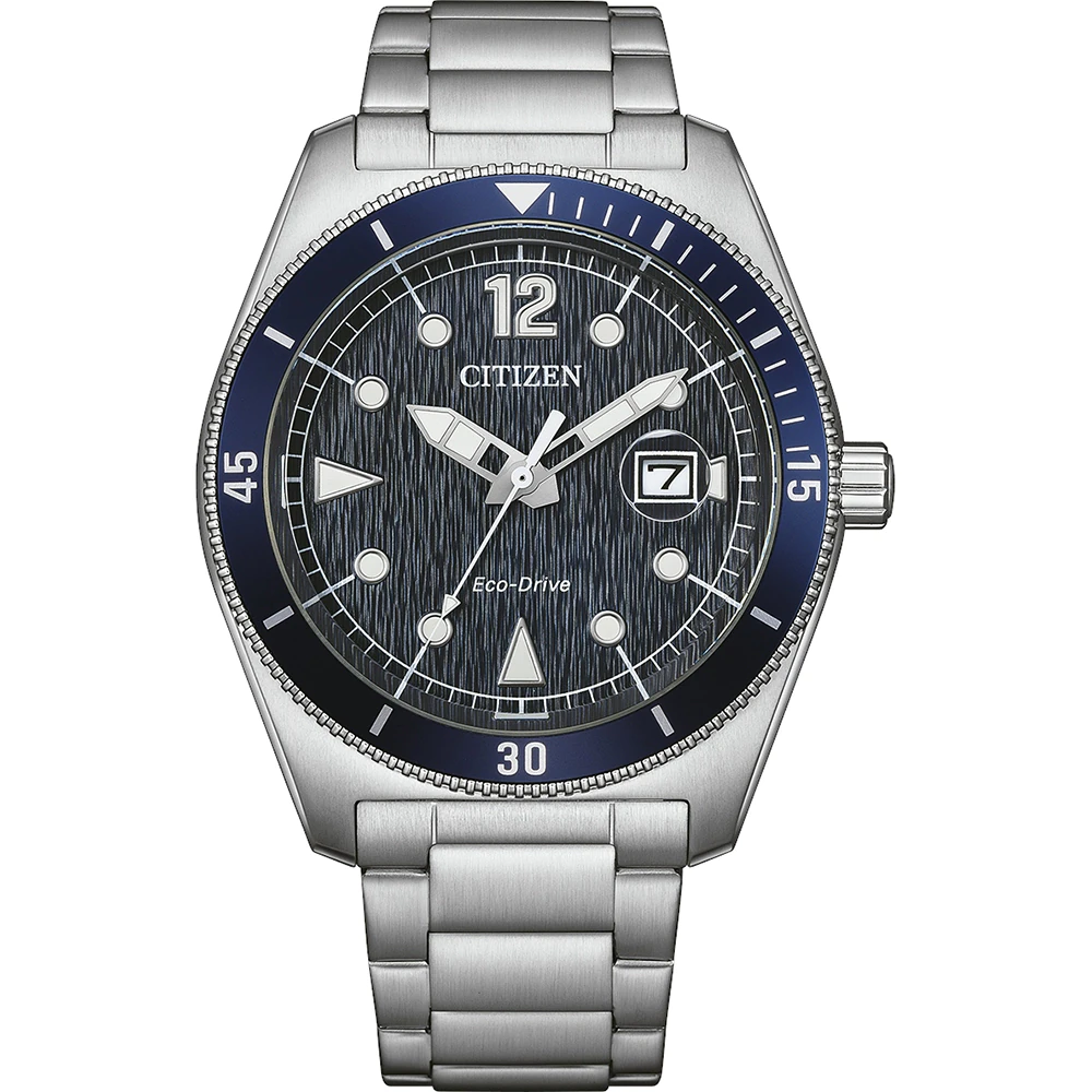 Citizen Eco-Drive Marine Sports Edelstahl Blau, 43mm Herrenuhr AW1881-52L