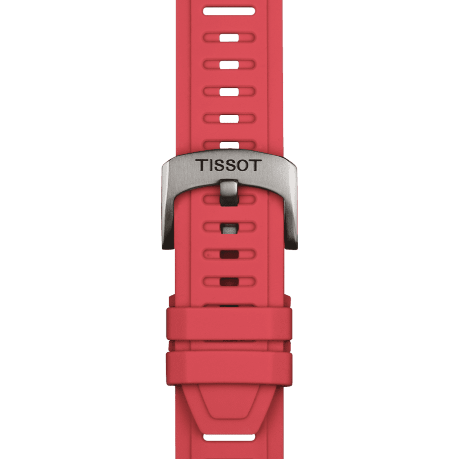 Tissot replacement strap silicone red 21 mm T852.049.243