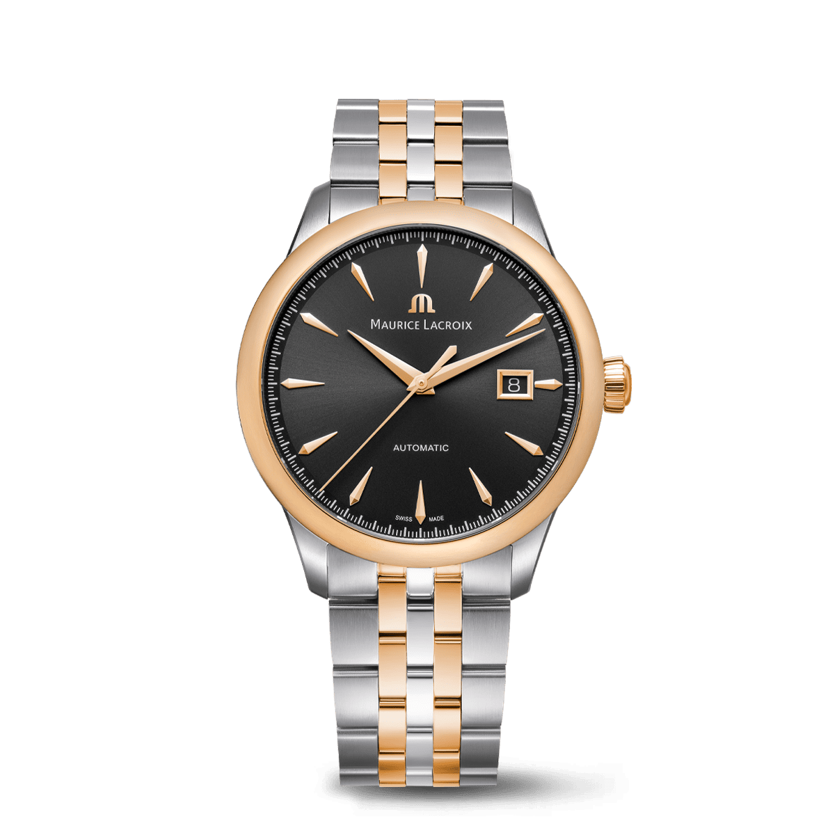 Maurice Lacroix 1975 Automatic Duotone 40mm, Multicolor, Stainless Steel, Rose Gold Plated Men's Watch 756008-PVP12-330-1