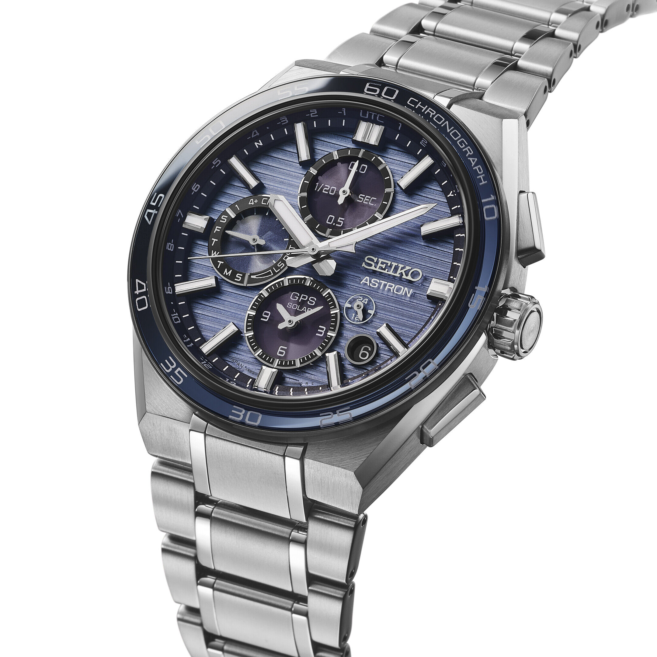 Seiko Astron GPS Solar Dual Time Chronograph Herrenuhr SSH175J1