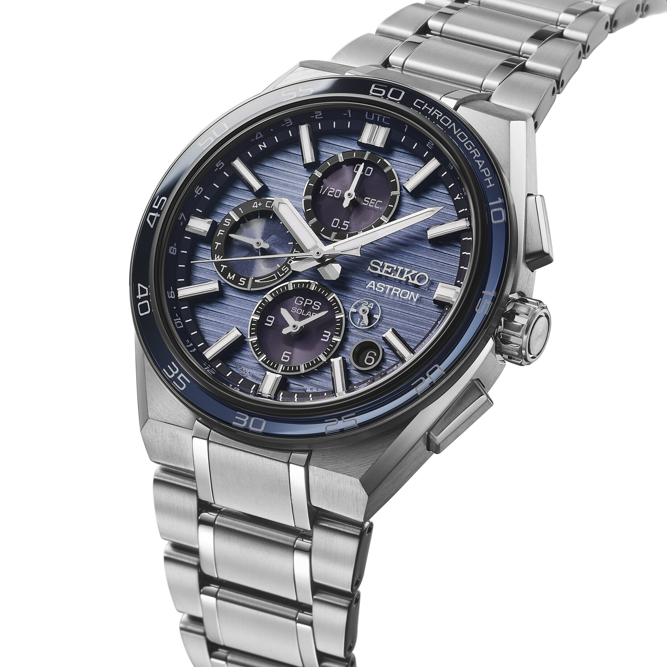 Seiko Seiko Astron GPS Solar Dual Time Chronograph Men's Watch SSH151J1 Seiko Seiko Astron GPS Solar Dual Time Chronograph Men's Watch SSH151J1