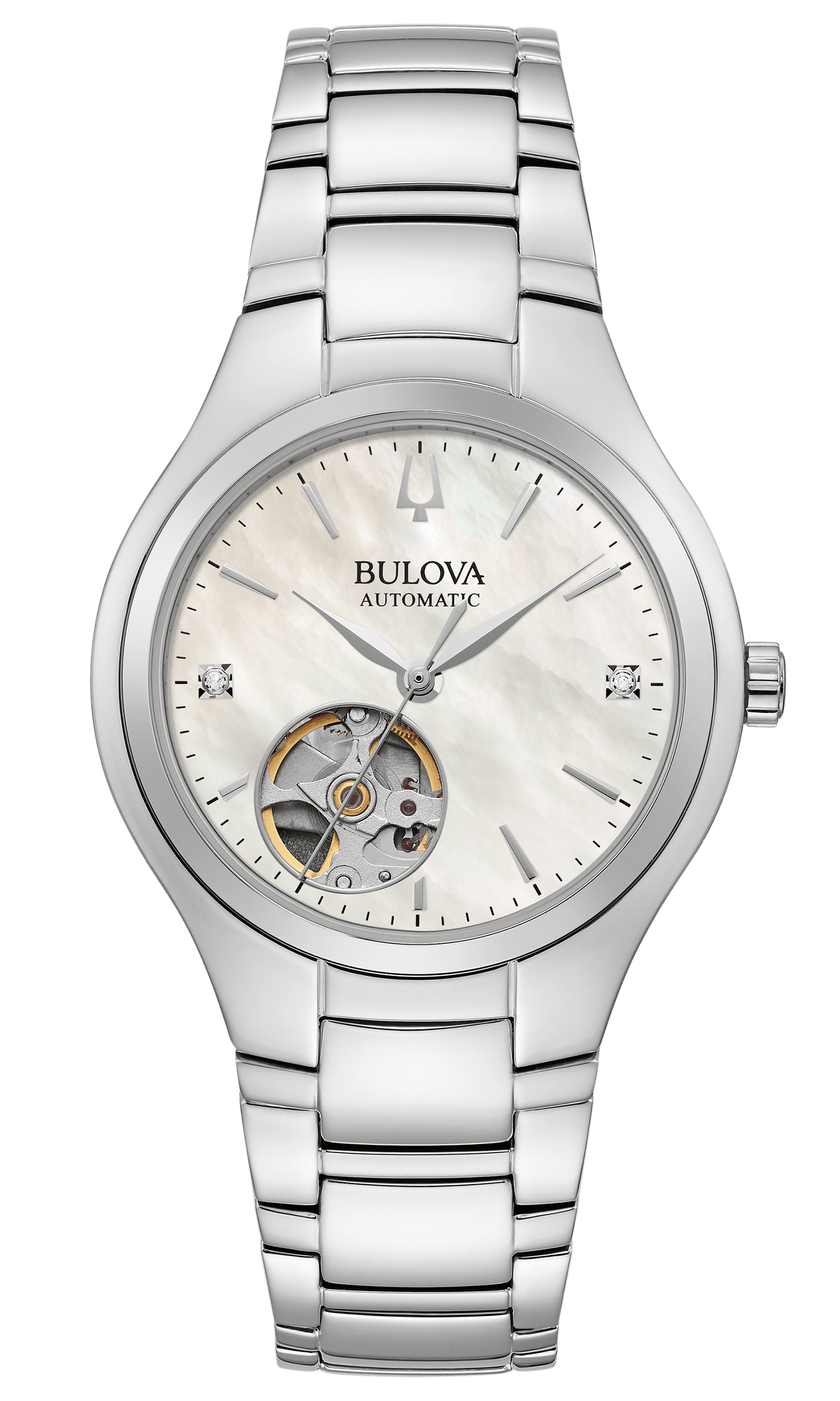 96P247_BULOVA_Classic-Automatic-Ladies_Front Bulova Classic Automatik Damenuhr 96P247