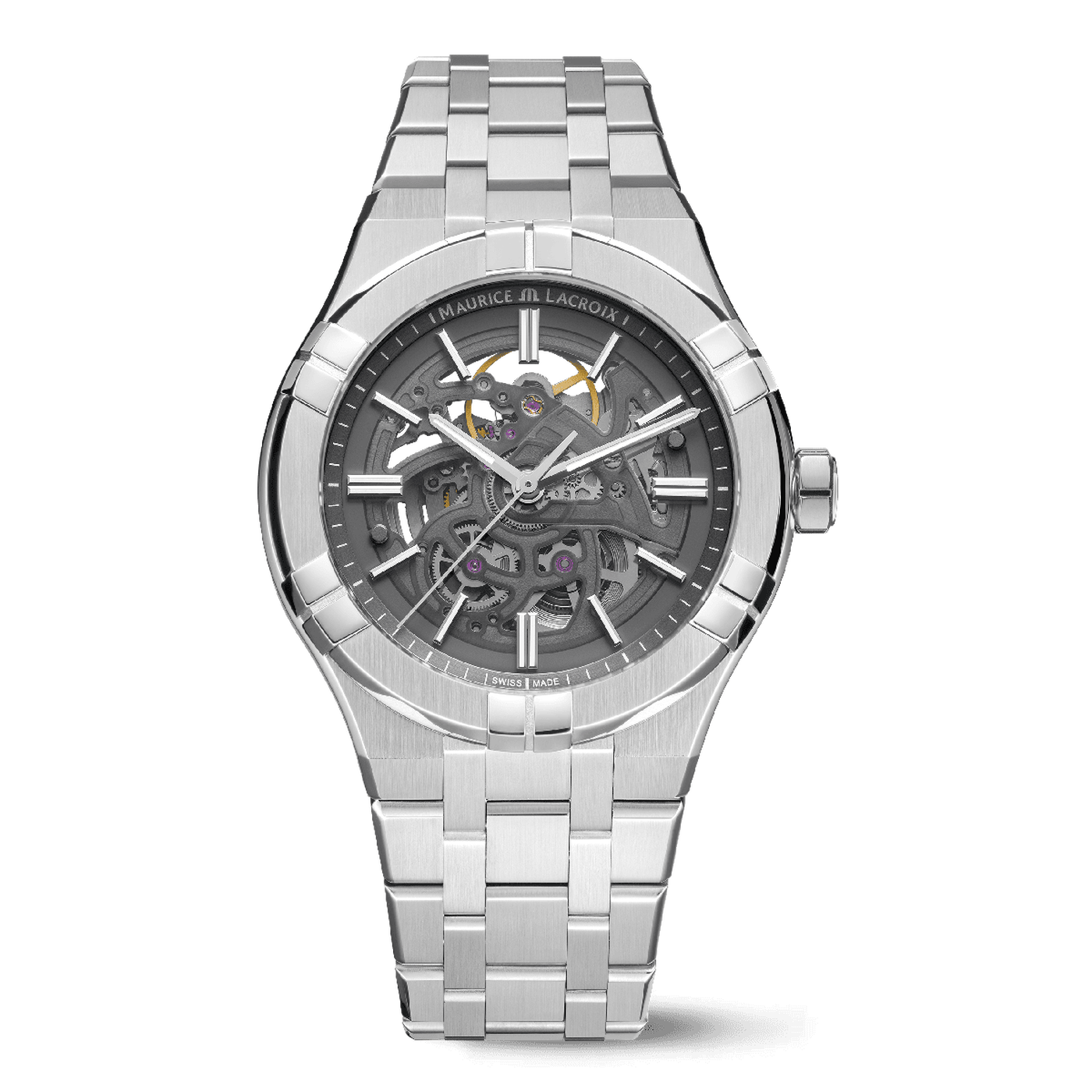 Maurice Lacroix Aikon Skeleton Automatic Men's Watch AI6008-SS002-030-1 Maurice Lacroix Aikon Skeleton Automatic Men's Watch AI6008-SS002-030-1