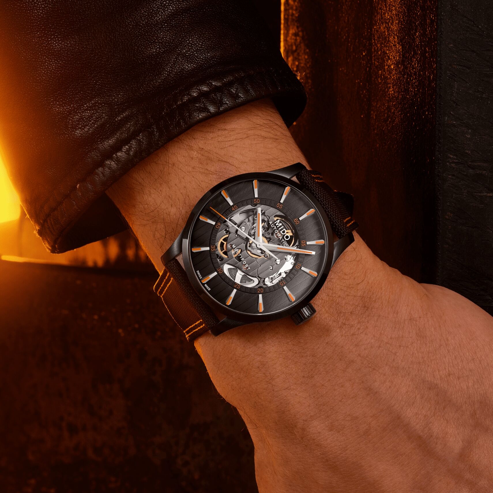 MIDO Multifort Skeleton Vertigo Herrenuhr M038.436.37.051.00