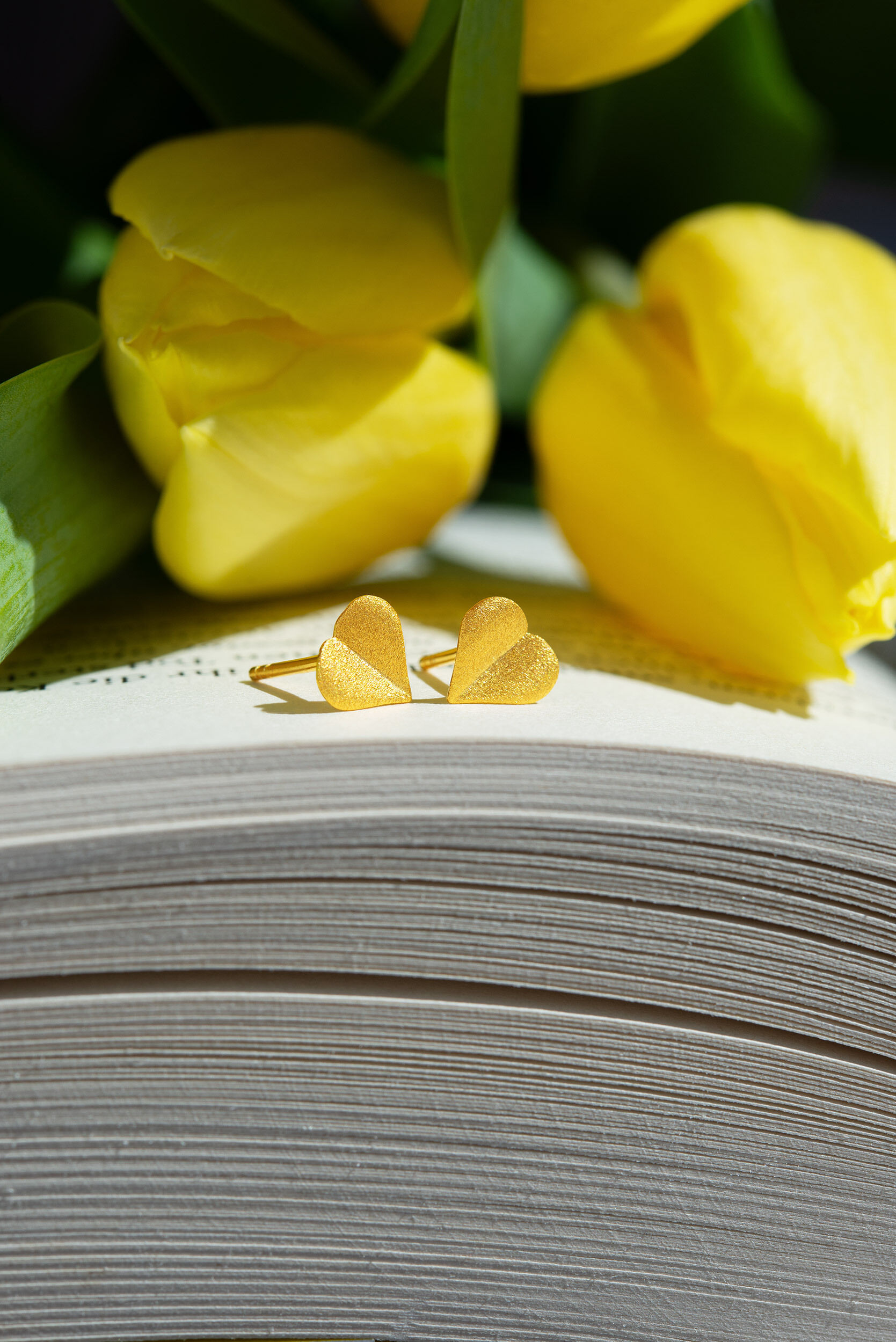 Bernd Wolf Stecker Corasina Designlinie Love, Herz, 7mm, Gold