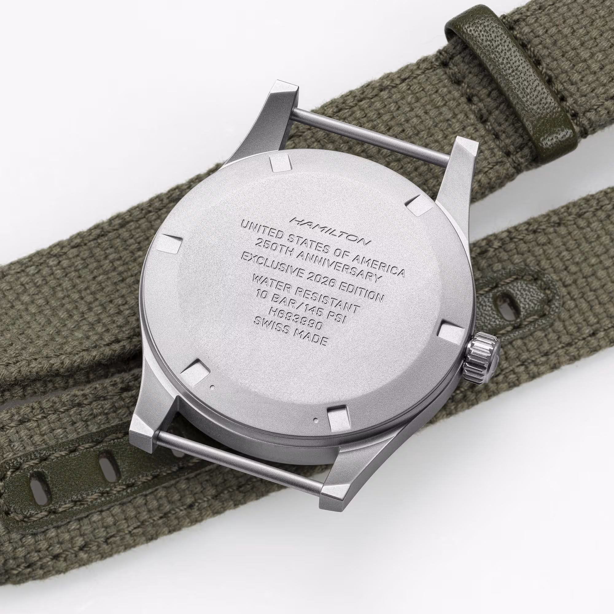 Hamilton Khaki Field Mechanical 36 mm, Handaufzug,  Textilband, 80 Stunden Gangreserve Herrenuhr H69399930