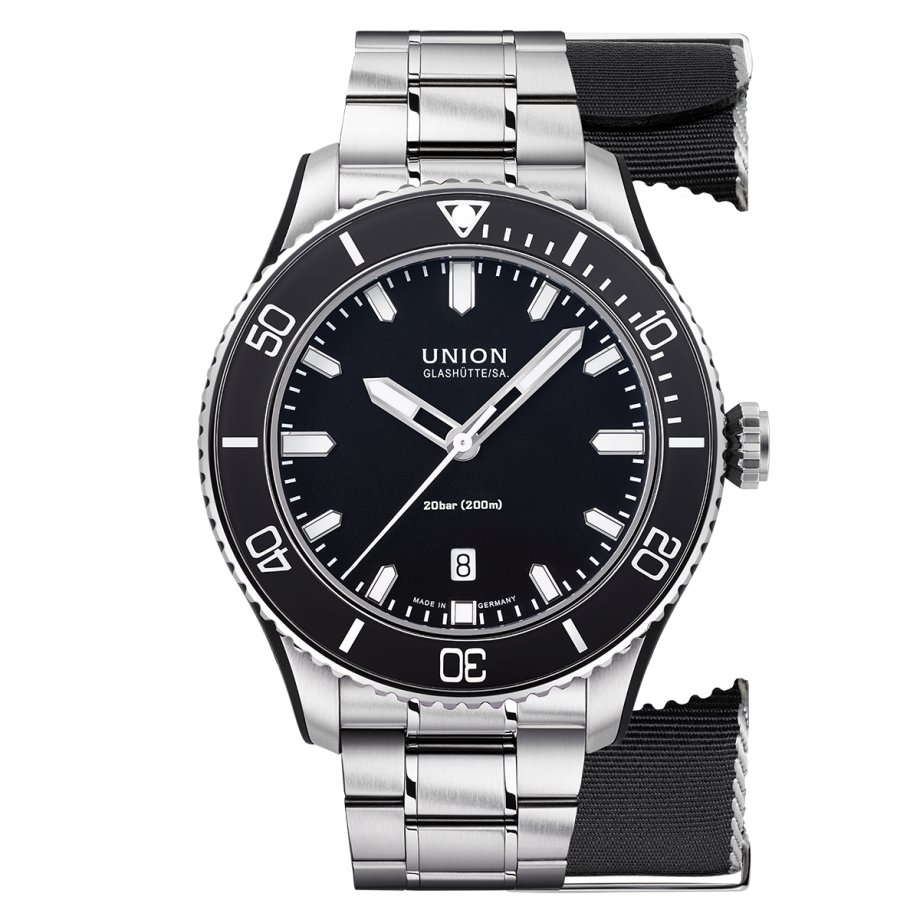 Union Glashütte Belisar Datum Sport Set mit zwei Armbändern Herrenuhr D009.907.11.057.00