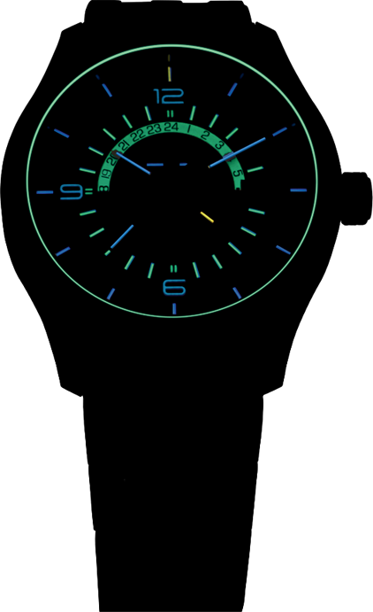 Traser H3 P59 Aurora GMT Blue Men's Watch 107036 Traser H3 P59 Aurora GMT Blue Men's Watch 107036