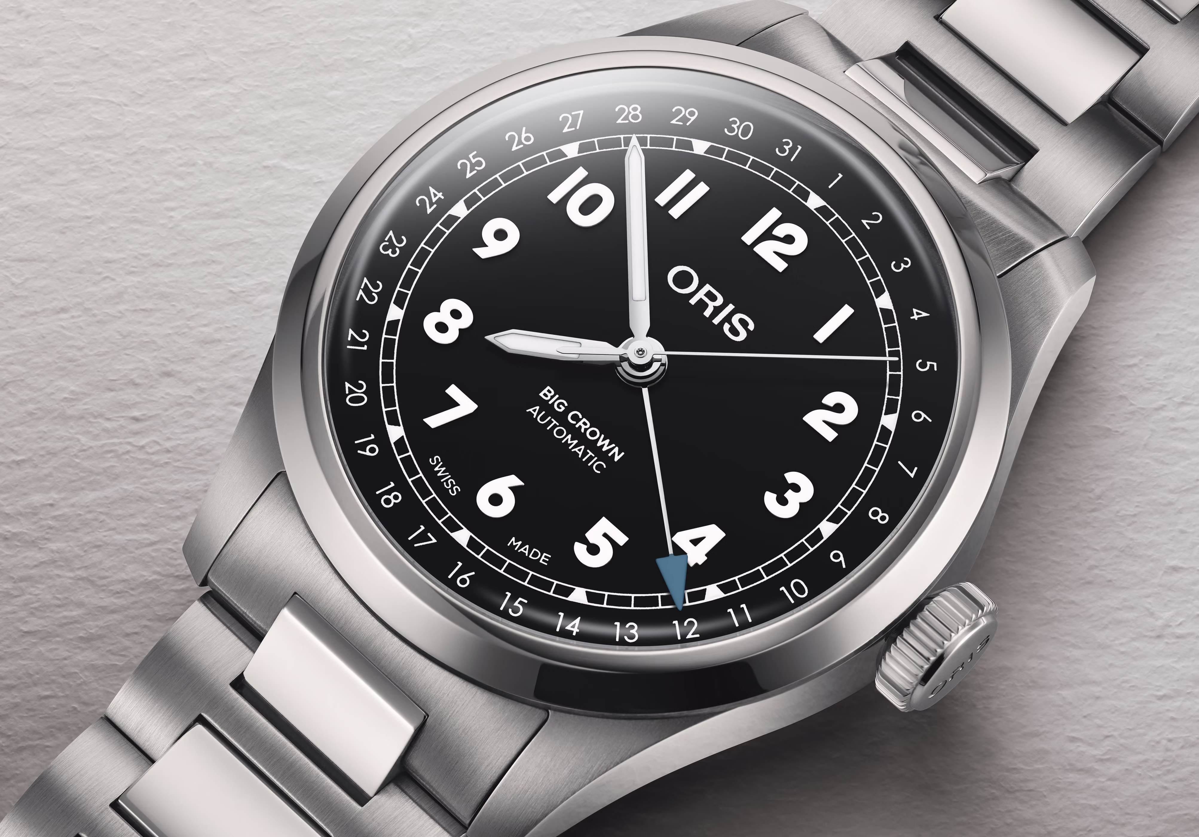 Oris Big Crown Pointer Date, 40mm, stainless steel, 38-hour power reserve, black men's watch 01 754 7798 4064-07 8 20 06