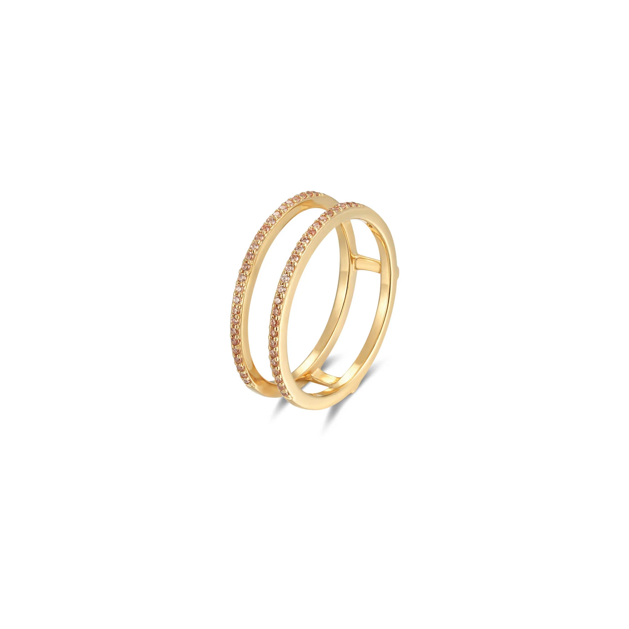 Seinerzeit Ringe Sunshine Safari Ring besetzt mit weißen Zirkonia, Gold, 925 Sterling Silber, Gr. 52
