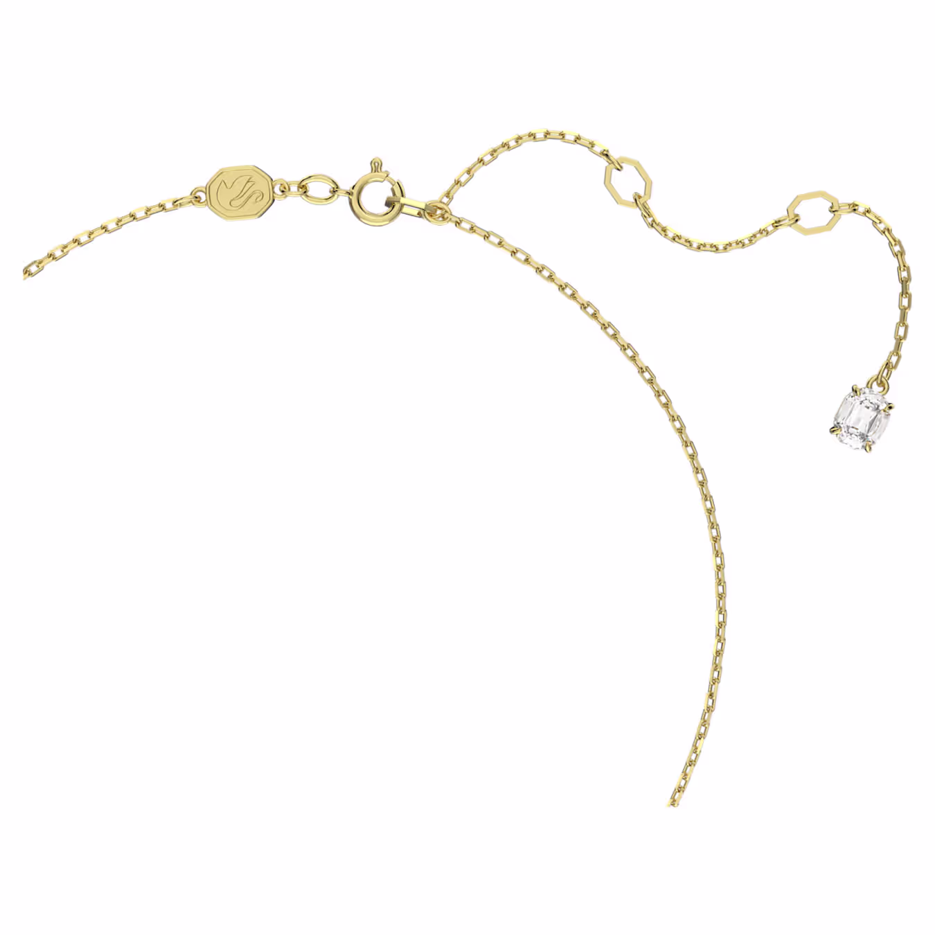 Swarovski  Stilla Anhänger Rundschliff, Weiß, 18k vergoldet