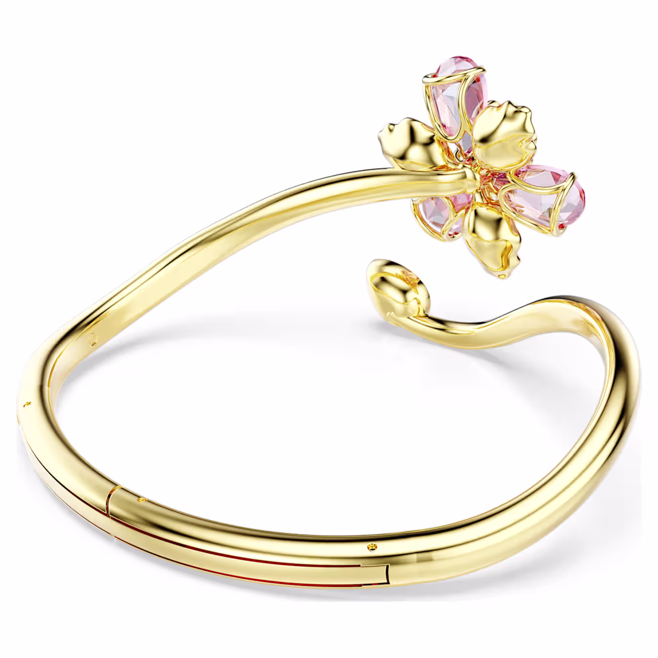 Swarovski  Idyllia Armreif Verschiedene Schliffe, Blume, Gr. M, Mehrfarbig, 18k vergoldet