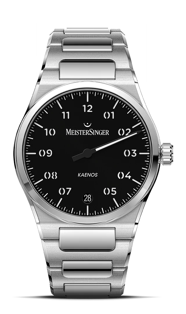 Meister Singer Kaenos, Automatikwerk, Schwarz Herrenuhr KS902