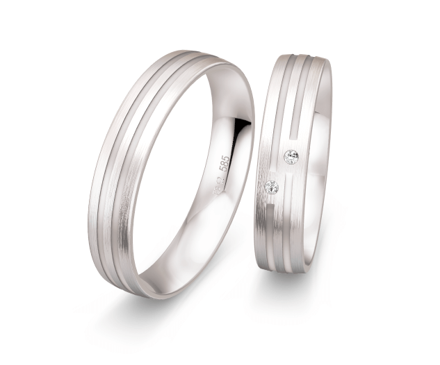 Smartline Slim wedding ring pair BREUNING 48/07142 & 48/07141