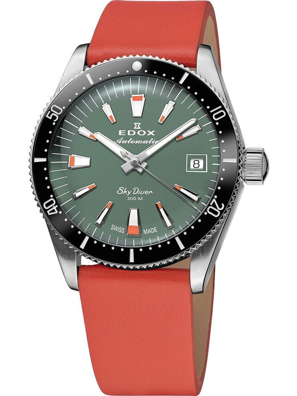 80131-3nc-vi_band Edox SkyDiver 38 Date Automatic Limited Edition Unisex Watch 80131 3NC VI