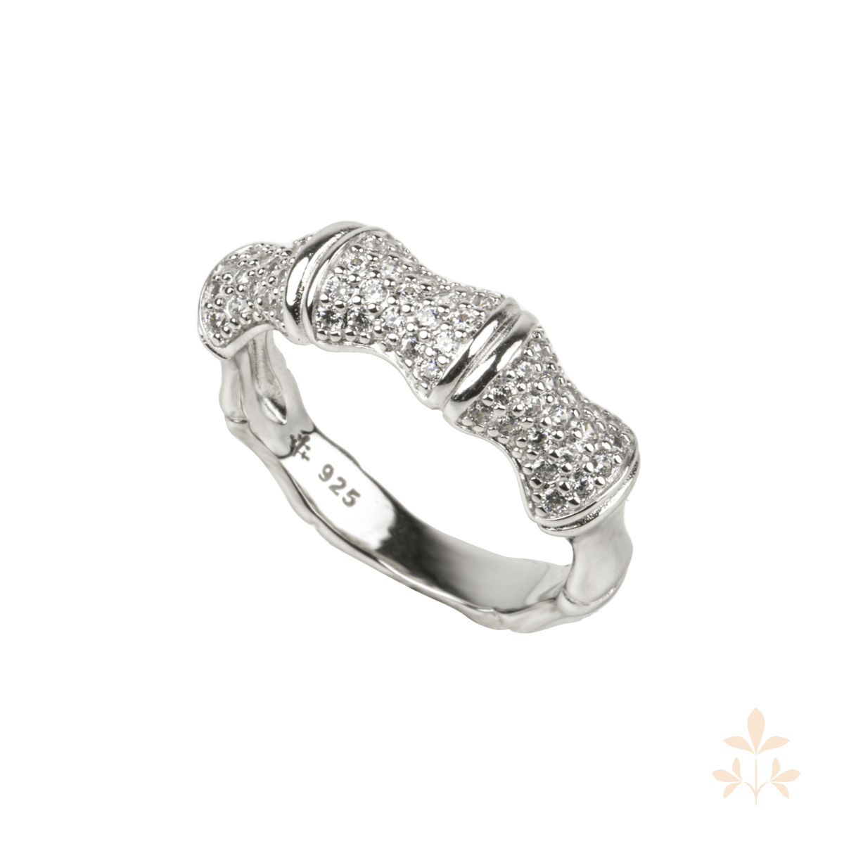 white-bambus-ring_5-2 Seinerzeit White Bambus Ring Größe 54, SZA-1990-310-54