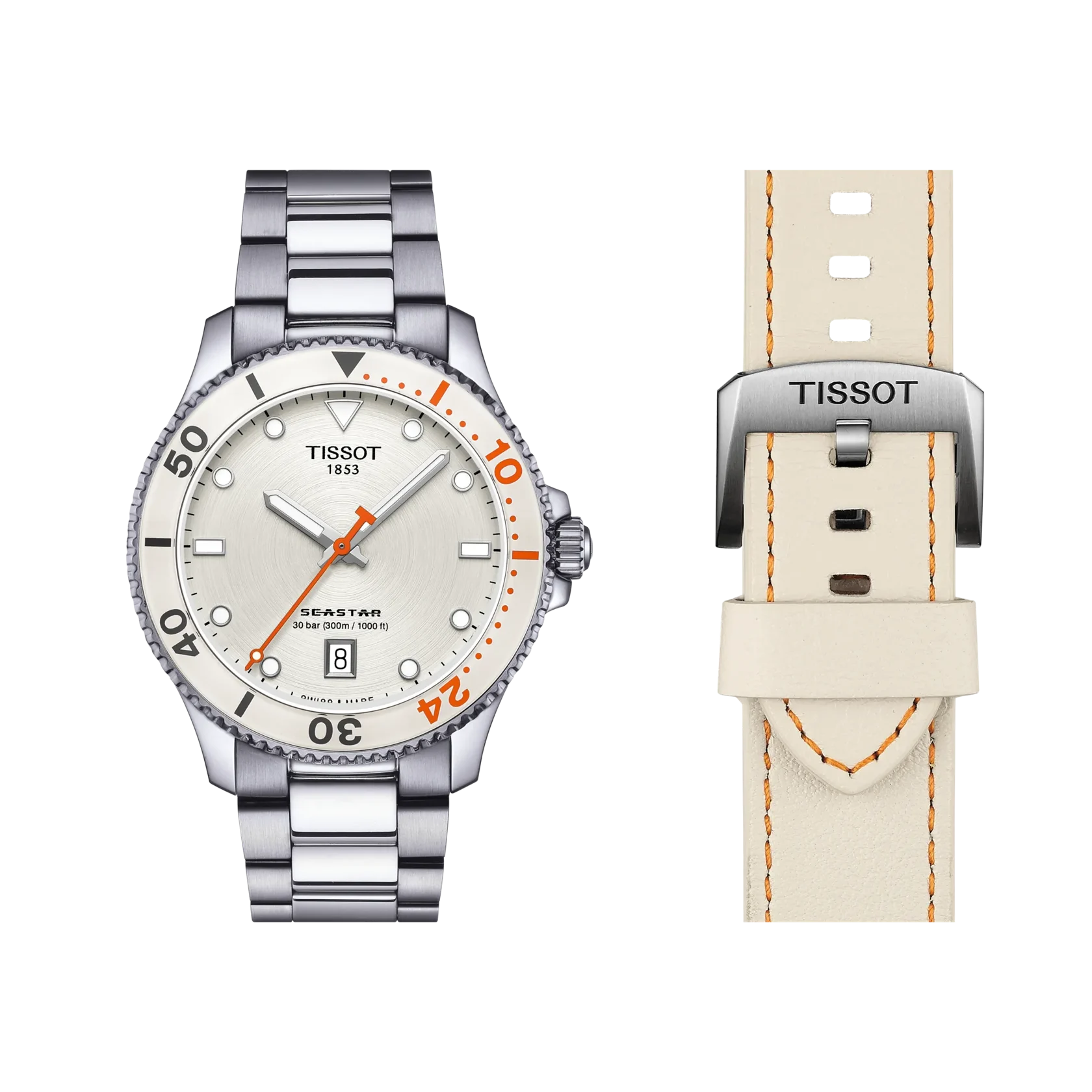 Tissot Seastar FIBA Women's Basketball World Cup 2026, 40mm, Schweizer Quarzwerk, Silber Herrenuhr T120.410.11.011.00