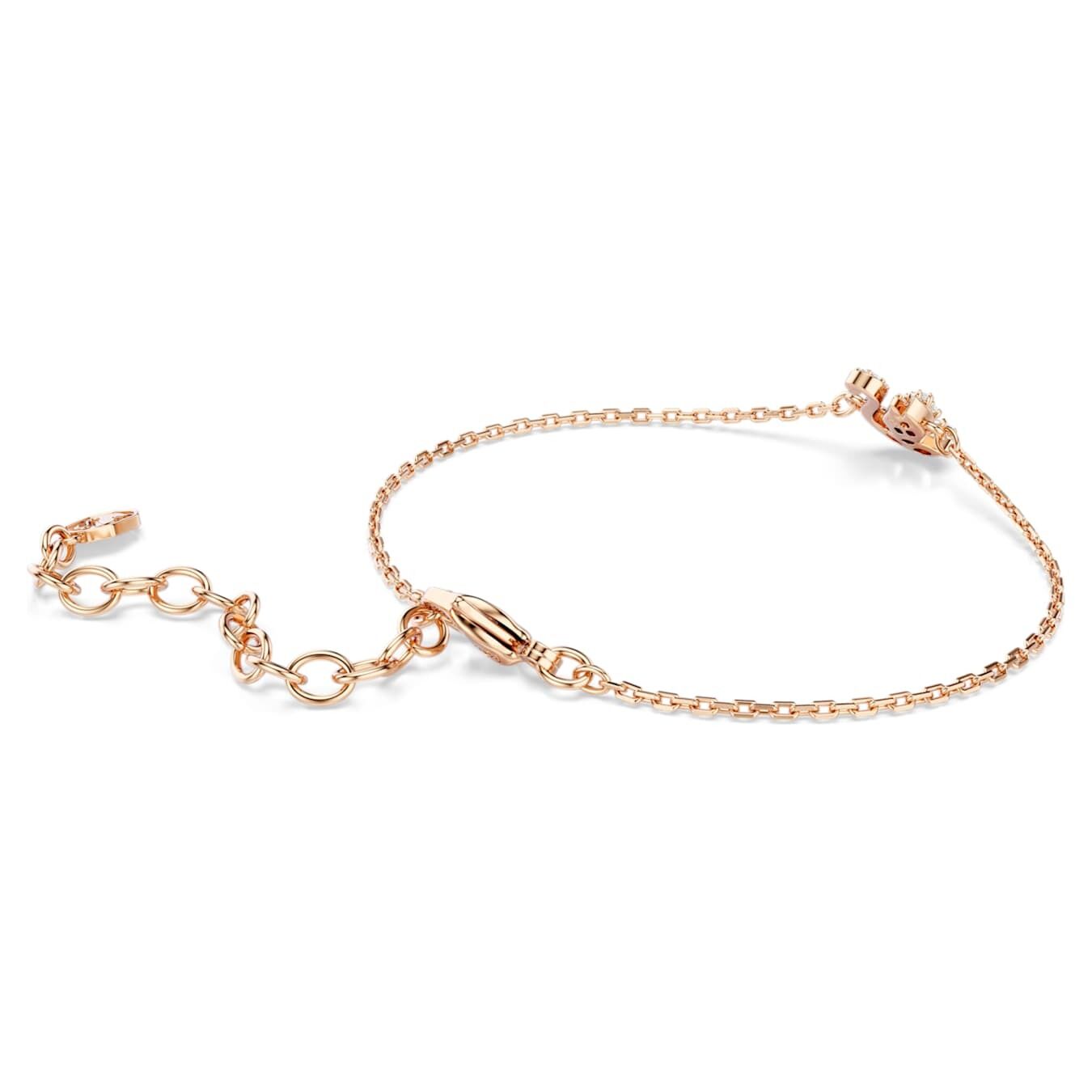 Swarovski  Swan Armband Verschiedene Schliffe, Schwan, Weiß, Roségold-Legierungsschicht