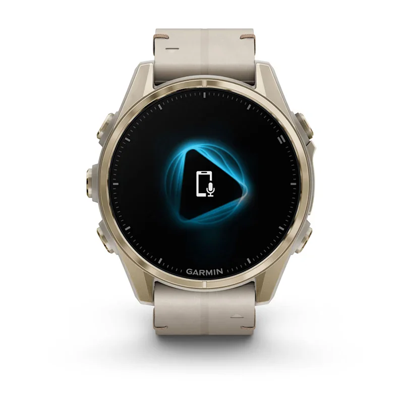 Garmin fēnix® 8 - 43 mm AMOLED Sapphire Fog Gray/Soft Gold 010-02903-40