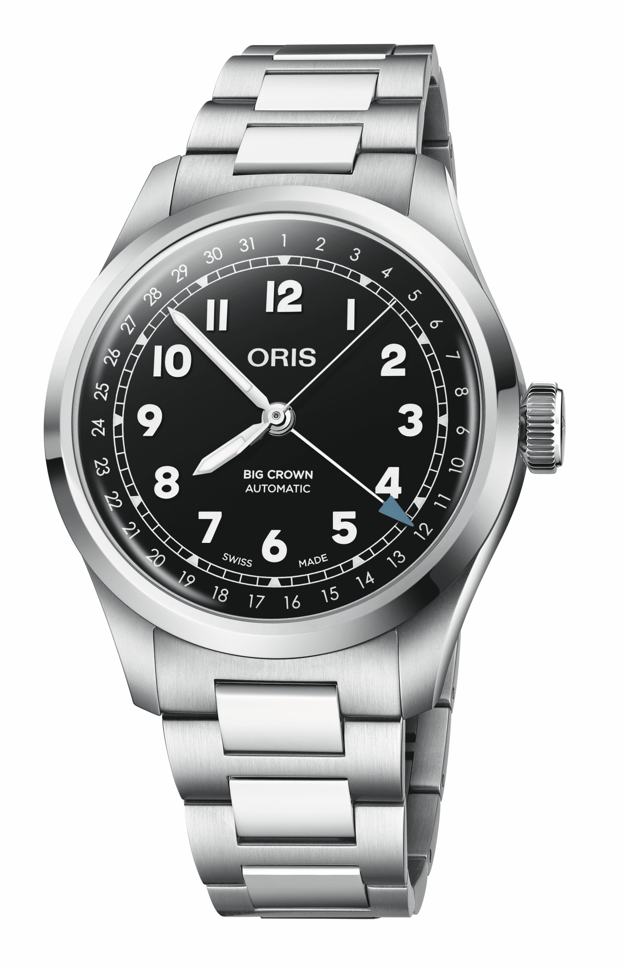 Oris Big Crown Pointer Date, 40mm, stainless steel, 38-hour power reserve, black men's watch 01 754 7798 4064-07 8 20 06