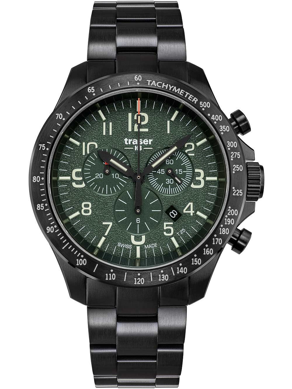 Traser H3 P67 Officer Pro Chrono Green Herrenuhr 109464