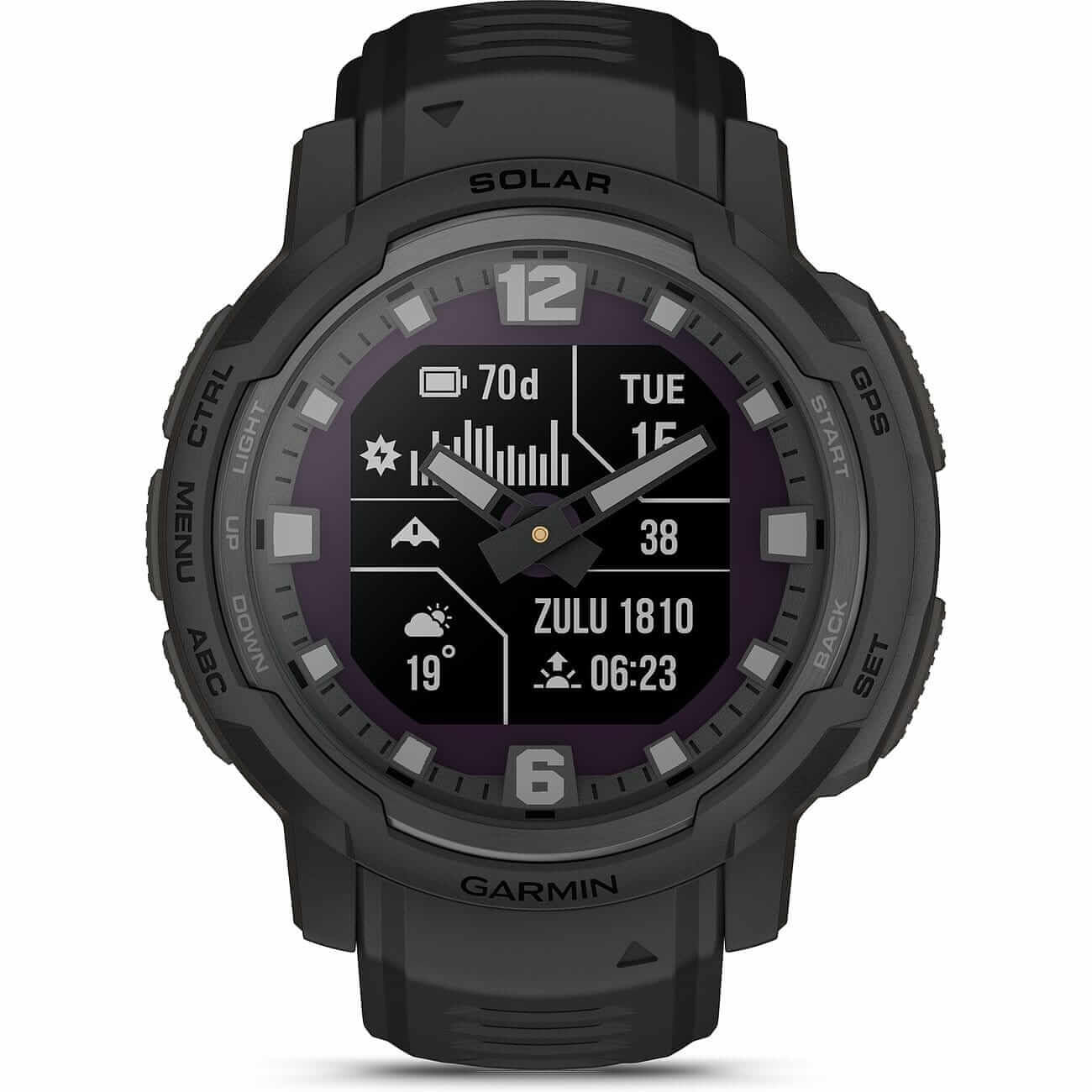 Garmin Instinct Crossover Solar Tactical Edition Schwarz Herrenuhr 010-02730-00