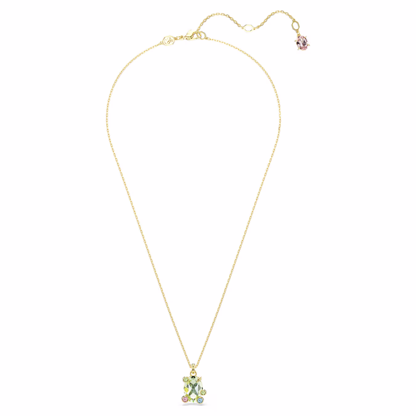 Swarovski  Gema Anhänger Verschiedene Schliffe, Mehrfarbig, 18k vergoldet